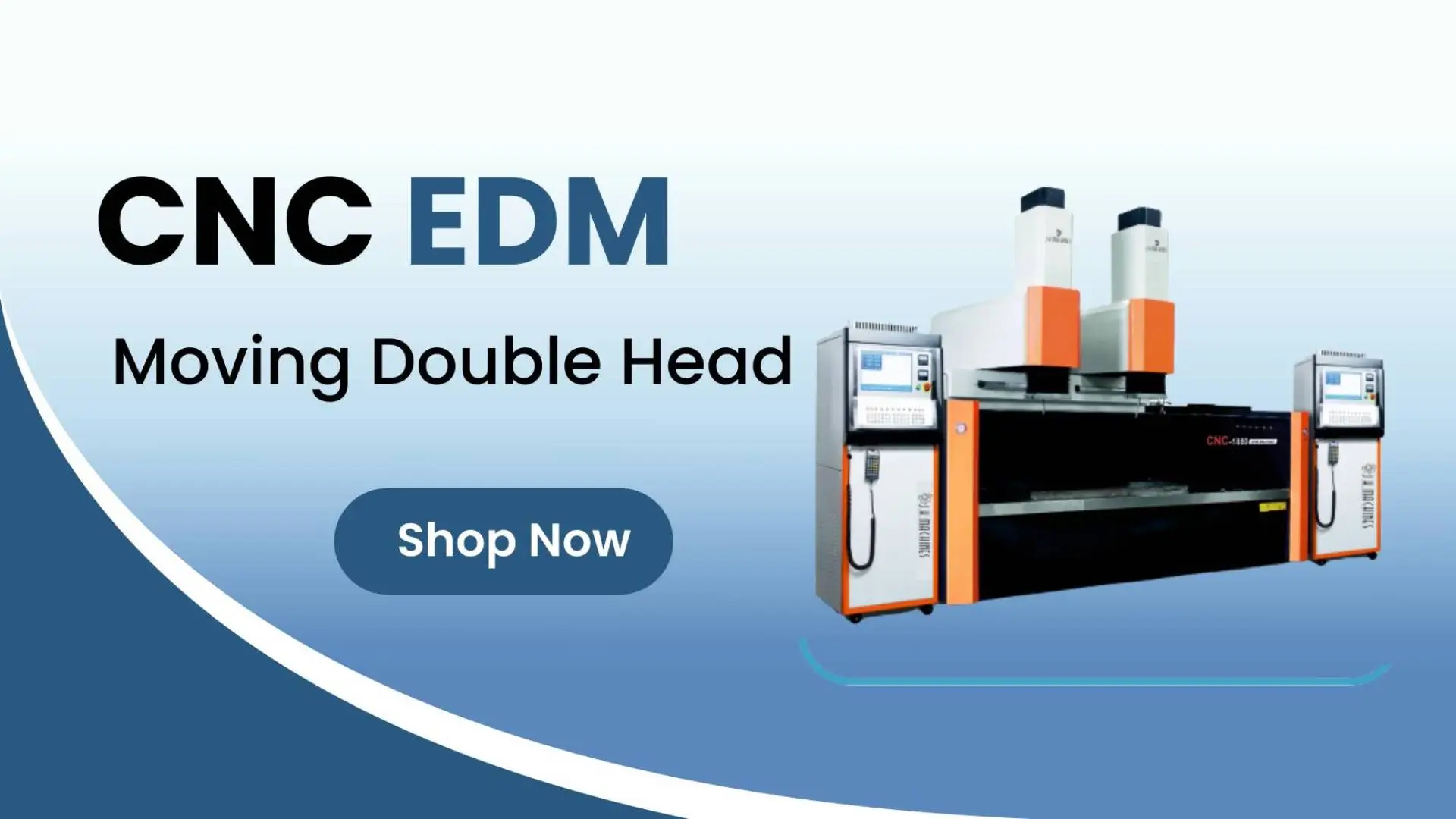 CNC EDM Fixed Table Moving Head (Double Head)